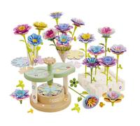 Ensemble de fleurs de jouets bouquet pour - jouets d'apprentissage faire -par -te éducatif, activité créative avec des éléments colorés | amusant pour