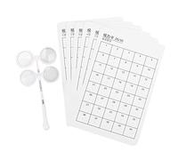 Ensemble de Flippers optiques, Outil d'exercice oculaire Moderne, Rabat en Plastique optométrique réglable à ± 150 degrés, avec 6 Cartes visuelles, pour Les Soins oculaires et (±150 degrés)