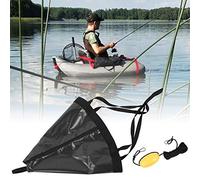 Ensemble de Flotteurs D'ancre Robustes de 24 Pouces pour Bateau de Pêche, avec Sangle Renforcée, Fond Lourd, adapté aux Bateaux à Voile/Kayaks, PVC/Orange (Black)