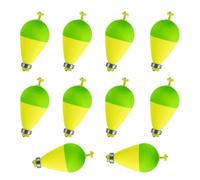 Ensemble de flotteurs pêche pour la pêche,10 pièces d'indicateurs lestés - Flotteurs Pour Truite - pour la truite, le poisson-chat, le bar, la piscine, l'eau douce, le bateau, le surf, le lac, l'étang