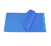 Ensemble de fond de teint en cire d'abeille, feuille de presse en silicone pour base de ruche, fournitures de presse de cire d'abeille (44 x 27 cm, bleu)