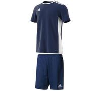 Ensemble de football Adidas Entrada 18 - Bleu marine - Taille XXL - Mixte - Manches courtes - Respirant M