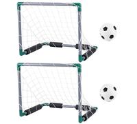 Ensemble de football aquatique flottant rafraîchissant pour l'été, comprenant 2 buts de piscine, 2 ballons et 1 gonfleur. Jeux piscine interactifs parents-enfants pour adultes et famille. But