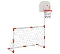 Ensemble de football et de basket-ball avec ballons vidaXL