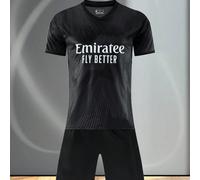 Ensemble de football personnalisable pour homme, inspiré du Real Madrid - Ensemble de maillot et short personnalisés, style de conception domicile, logo, numéro et contenu de texte personnalisables L,