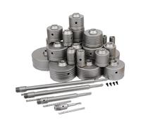 Ensemble de forets 30-160 mm SDS Plus for perceuse à percussion, scie cloche murale, outils de coupe avec tige ronde, ouvre-trou for béton, ciment, pierre, 1 pièce(SDS Max link 220mm)