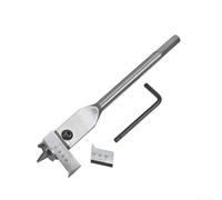 Ensemble de forets à bois avec pelle réglable, parfaits pour la fabrication de trous propres et précis (22-75 mm)