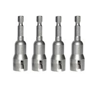 Ensemble de forets à douille à écrou papillon, forets en acier à tige hexagonale de 1/4 pour panneaux de volets d'ouragan, outil d'installation rapide de 65 mm pour perceuses électriques