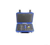 Ensemble de forets à lamelles avec contrôle de profondeur réglable pour travaux professionnels du bois et travaux de bricolage (bleu)