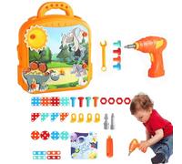 Ensemble de forets à mosaïque-11,02x9,44x3,14 pouces, jouet de construction STEM, kit d'assemblage éducatif, jeu de puzzle avec électrique | Activité d'apprentissage pour les garçons filles so