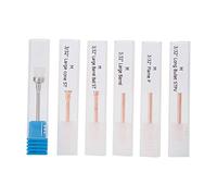 Ensemble de forets à ongles en or rose, 6 pièces têtes de meulage d'ongles en acier au tungstène avec brosse à poussière, outil de manucure professionnel pour le polissage des