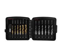 Ensemble de forets à tarauder combinés, forets à tarauder en HSS métriques plaqués Ti avec adaptateur à changement rapide 1/4 po pour le cuivre, l’aluminium, le métal et le plastiq