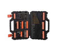 Ensemble de forets Black & Decker et Porte documents 109 Pièces