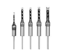 Ensemble de forets carrés, forets à trou carré pour le travail du bois à trou carré, outils de forage à mortaise pour menuisier (6,4 + 8 + 9,5 + 12,7 + 14)