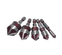Ensemble de forets coniques efficaces 82° 3/4", 5/8", 1/2", 3/8" et 1/4" pour percer des trous dans divers scénarios de travail