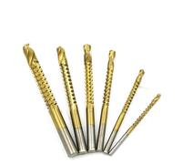 Ensemble de forets dentelés HSS, forets à rainure spirale en acier rapide avec pointe fendue pour bois, métal, plastique, perçage et coupe multi-usages, 3 mm-8 mm sin(6 mm)