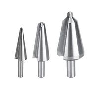 Ensemble de forets en acier rapide à forme conique et à chanfrein, avec des diamètres de 3 à 14 mm, de 5 à 20 mm et de 16 à 30 mm ; forets multi-matériaux en acier rapide pour le