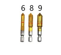 Ensemble de forets, ensemble de forets au cobalt, 3 pc HSS 5 flûte fraise foret ensemble 90 degrés 1/4 compteur évier chanfrein Cutter bricolage outils électriques(S)