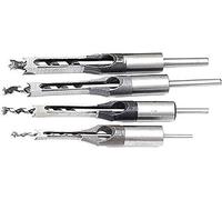 Ensemble de forets, ensemble de forets au cobalt, 4 pièces HSS forets hélicoïdaux for le travail du bois Kit d'outils de forage ensemble tarière carrée mortaisage ciseau ensemble de forets trou carré