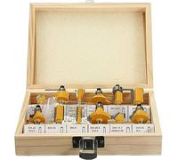 Ensemble de forets, ensemble de forets au cobalt, Accueil perceuse tige routeur Bit Set carbure de tungstène travail du bois outil rotatif 12 pièces 1/4 pouces perceuse accessoires outils