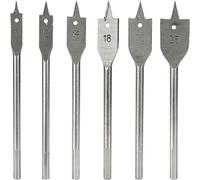Ensemble de forets, ensemble de forets au cobalt, Foret 6 pièces bois plat foret ensemble 10/12/16/18/20/25mm bois pelle forets tige hexagonale foret plat