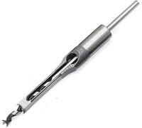 Ensemble de forets, ensemble de forets au cobalt, Foret HSS Outils de forage for le travail du bois Set Tarière carrée Mortaisage Ciseau Foret Trou carré Outils de scie étendus, 12.7mm(16mm)
