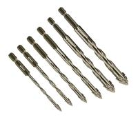 Ensemble de forets excentriques dentelés à quatre bords, haute dureté, hexagonal, installation simple, multifonction, nouveau excentrique dentelé à quatre bords