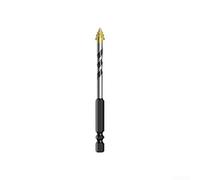 Ensemble de forets excentriques en carbure de tungstène avec tige hexagonale pour verre, carrelage, roche, granit, béton, conception de dents de scie pour perçage de précision (6 mm)