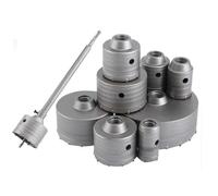 Ensemble de forets for perceuses à percussion de 30 à 160 mm, scies cloches murales, outils de coupe avec tige ronde, ouvre-trou for béton, ciment, pierre(35mm)