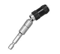 Ensemble de forets, Foret magnétique hexagonal 1/4" avec embout pivotant à 20° et support changement rapide, guide de perçage, tournevis for le travail du bois, tige d'extension(Silver)