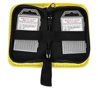 Ensemble de forets hélicoïdaux à main noir, mini poinçon rotatif manuel, outil perforé avec 20 forets pour bois, plastique, corne de noyer d'olive, fabrication de modèles en