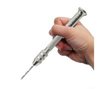 Ensemble de forets manuels en aluminium avec assortiment de 10 mini forets (1,0 à 3,0 mm) pour PCB, bijoux, modélisme et loisirs créatifs