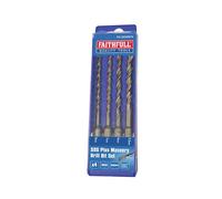 Ensemble De Forets SDS Plus Faithfull, 4 Pièces FAISDSSET4