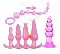 Ensemble De Formation De Pratique De Hanche De 6 PièCes Pour Hommes Et Femmes, Accessoires Interactifs En Silicone Exquis, 3 Couleurs à Choisir - Q (Rose)
