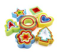 Ensemble de formes de coupe-biscuits, moule à coupe de légumes de gâteau de biscuit, coupe-nourriture pour enfants et adultes (ensemble de 35)