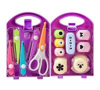 Ensemble de formes de perforation artisanale et de ciseaux d'artisanat, perforatrice de papier de scrapbooking, poinçon amusant pour enfant, pour cartes de vœux, projets scolaires