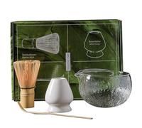 Ensemble de fouet à matcha 4 pièces/ensemble comprenant un fouet et un bol à matcha un support de fouet à matcha et une cuillère à matcha un kit à matcha pour les amateurs de thé matcha un cadeau