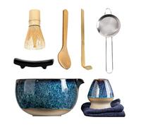 Ensemble de fouet à matcha et support - Outils de cérémonie du thé pour les amateurs de bien-être, les baristas à domicile, les rituels du matin, la méditation et le yoga
