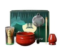 Ensemble de fouet à matchaa - Kit de 5 pièces pour matchaa, bol à matchas et fouet, kit traditionnel de cérémonie du thé japonais | Famille et amis pour la maison