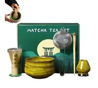 Ensemble de fouet Matcha - 5 pièces Matchaa Maker Bowl | Ustensiles de cérémonie de thé japonaise | Accessoires Matcha | Matchas fouet et bols pour la fête des mères, bureaux