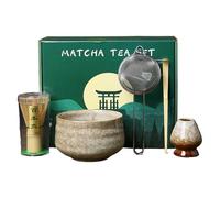 Ensemble de fouet Matcha - 5 pièces Matchaa Maker Bowl | Ustensiles de cérémonie de thé japonaise | Accessoires Matcha | Matchas fouet et bols pour la fête des mères, bureaux