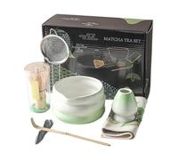 Ensemble de fouet Matcha, kit de thé japonais, accessoires compacts compacts de 5x2,95 pouces, kits de brassage en céramique authentiques, passoire de bol pour la maison, cérémonie, café, petit-déjeun