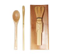 Ensemble de fouets à matcha BambooMN - Plateau Skinny Golden Chasen (fouet à thé)