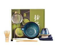 Ensemble de fouets à matcha - Fouet professionnel pour matcha - Ustensiles professionnels de cérémonie du thé pour la pratique du rituel du matin, la méditation, la relaxation à la maison