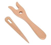 Ensemble De Fourche À Tricot - Outil De Tressage Décoratif En Bois, Aiguille À Grande Œil Pour Le Tricot | Lucet Traiding Fork, Crochet Hooks & Tissé Kit D'aiguilles, Accessoires De Tricot Diys Pour L