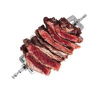 Ensemble de fourchettes à viande de rôtissoire en acier inoxydable, tiges broche gril pour rôtir le poulet et le poisson dans la friteuse à air 34 cm