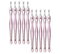 Ensemble de Fourchettes pour Peaux Mortes Acier Inoxydable Rose 10 Pièces | Pousseur de Peau Morte, Outil de Manucure et Pédicure, Usage Salon ou Maison