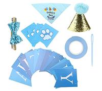 Ensemble de Fournitures pour fête d’Anniversaire de Chien avec Chapeau, écharpe, nœud Papillon et Ruban, décorations d’Anniversaire réutilisables pour Animaux de Compagnie, adaptée
