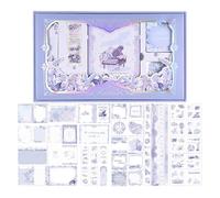 Ensemble De Fournitures Scolaires À Fleurs Pour Fille Comprend Un Cahier Couverture Rigide Ruban Décoratif Autocollant En Papier Fleurs Des Signets Des Accessoires De Lecture