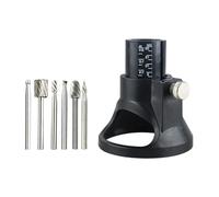 Ensemble de fraises rotatives de positionnement pour défonceuse rotative Guide de fraisage pour gravure sur bois Outil rotatif Guide de toupie